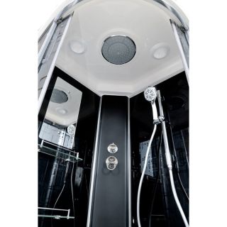 Душевая кабина Deto BМ4590 стандартная BLACK 90х90х220 см